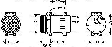 Ava Quality Cooling REAK071 - Kompresors, Gaisa kond. sistēma autodraugiem.lv