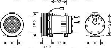 Ava Quality Cooling REAK078 - Kompresors, Gaisa kond. sistēma autodraugiem.lv