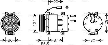 Ava Quality Cooling REAK073 - Kompresors, Gaisa kond. sistēma autodraugiem.lv