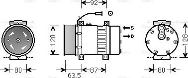 Ava Quality Cooling REAK107 - Kompresors, Gaisa kond. sistēma autodraugiem.lv