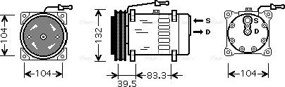 Ava Quality Cooling RE K084 - Kompresors, Gaisa kond. sistēma autodraugiem.lv