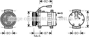 Ava Quality Cooling REK071 - Kompresors, Gaisa kond. sistēma autodraugiem.lv
