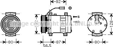 Ava Quality Cooling REK073 - Kompresors, Gaisa kond. sistēma autodraugiem.lv
