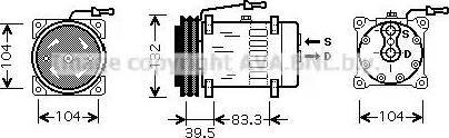 Ava Quality Cooling RE K072 - Kompresors, Gaisa kond. sistēma autodraugiem.lv