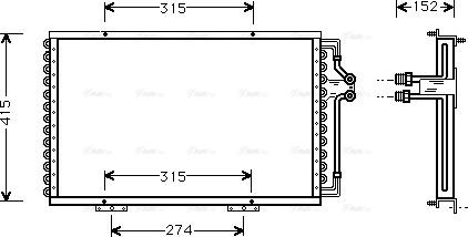 Ava Quality Cooling RT 5214 - Kondensators, Gaisa kond. sistēma autodraugiem.lv