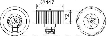 Ava Quality Cooling RT8598 - Salona ventilators autodraugiem.lv