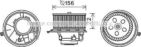 Ava Quality Cooling RT8580 - Elektromotors, Salona ventilācija autodraugiem.lv