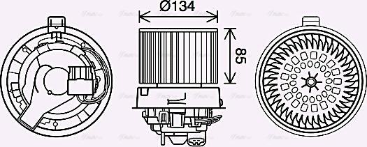 Ava Quality Cooling RT8635 - Salona ventilators autodraugiem.lv