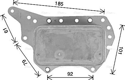 Ava Quality Cooling RT3657 - Eļļas radiators, Motoreļļa autodraugiem.lv