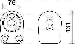 Ava Quality Cooling RT3607 - Eļļas radiators, Motoreļļa autodraugiem.lv