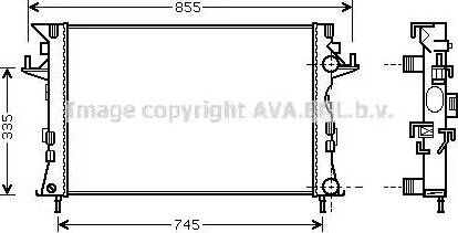 Ava Quality Cooling RT 2438 - Radiators, Motora dzesēšanas sistēma autodraugiem.lv