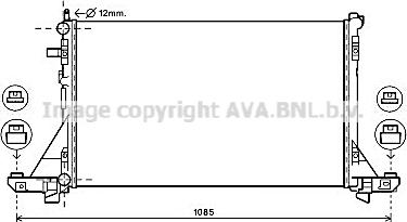 Ava Quality Cooling RT2644 - Radiators, Motora dzesēšanas sistēma autodraugiem.lv