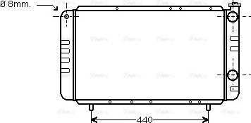 Ava Quality Cooling RT 2058 - Radiators, Motora dzesēšanas sistēma autodraugiem.lv