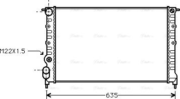 Ava Quality Cooling RT 2149 - Radiators, Motora dzesēšanas sistēma autodraugiem.lv