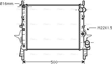 Ava Quality Cooling RT 2158 - Radiators, Motora dzesēšanas sistēma autodraugiem.lv