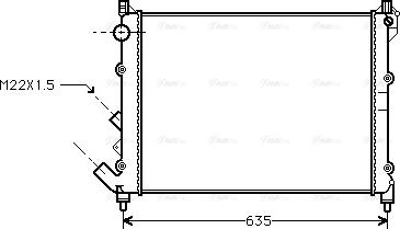 Ava Quality Cooling RT 2164 - Radiators, Motora dzesēšanas sistēma autodraugiem.lv