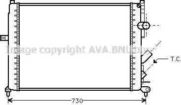 Ava Quality Cooling RT 2166 - Radiators, Motora dzesēšanas sistēma autodraugiem.lv