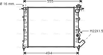 Ava Quality Cooling RT 2109 - Radiators, Motora dzesēšanas sistēma autodraugiem.lv