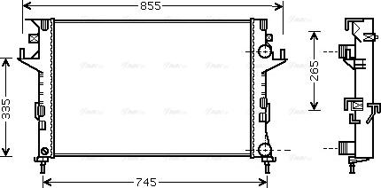 Ava Quality Cooling RT 2291 - Radiators, Motora dzesēšanas sistēma autodraugiem.lv