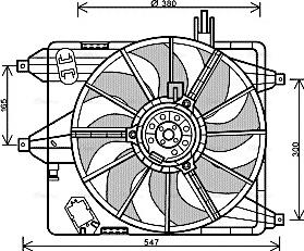 Ava Quality Cooling RT 7544 - Ventilators, Motora dzesēšanas sistēma autodraugiem.lv