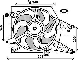 Ava Quality Cooling RT 7548 - Ventilators, Motora dzesēšanas sistēma autodraugiem.lv