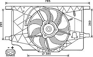 Ava Quality Cooling RT 7547 - Ventilators, Motora dzesēšanas sistēma autodraugiem.lv