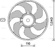 Ava Quality Cooling RT7567 - Ventilators, Motora dzesēšanas sistēma autodraugiem.lv