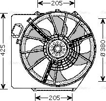 Ava Quality Cooling RT 7536 - Ventilators, Motora dzesēšanas sistēma autodraugiem.lv