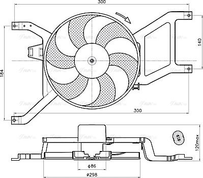 Ava Quality Cooling RT7685 - Ventilators, Motora dzesēšanas sistēma autodraugiem.lv