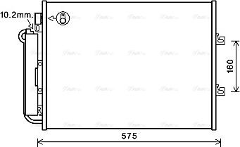 Ava Quality Cooling RTA5454D - Kondensators, Gaisa kond. sistēma autodraugiem.lv