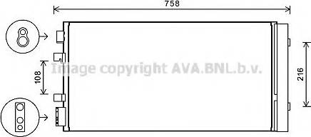 Ava Quality Cooling RTA5483 - Kondensators, Gaisa kond. sistēma autodraugiem.lv