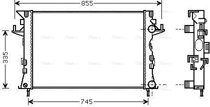 Ava Quality Cooling RTA2438 - Radiators, Motora dzesēšanas sistēma autodraugiem.lv