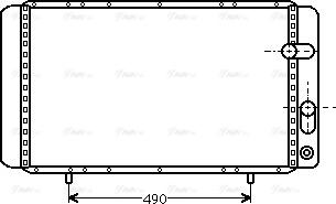 Ava Quality Cooling RTA2084 - Radiators, Motora dzesēšanas sistēma autodraugiem.lv