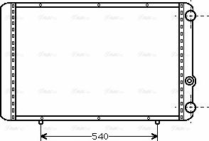 Ava Quality Cooling RTA2155 - Radiators, Motora dzesēšanas sistēma autodraugiem.lv