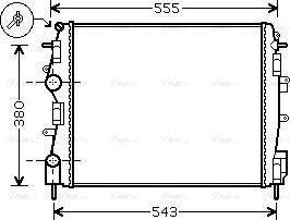 Ava Quality Cooling RTA2399 - Radiators, Motora dzesēšanas sistēma autodraugiem.lv