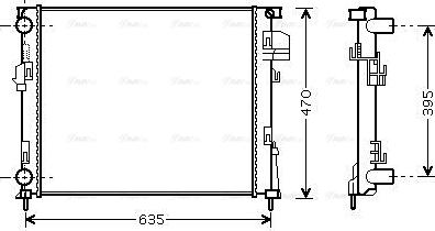 Ava Quality Cooling RTA2303 - Radiators, Motora dzesēšanas sistēma autodraugiem.lv