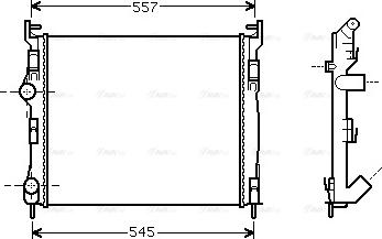 Ava Quality Cooling RTA2326 - Radiators, Motora dzesēšanas sistēma autodraugiem.lv