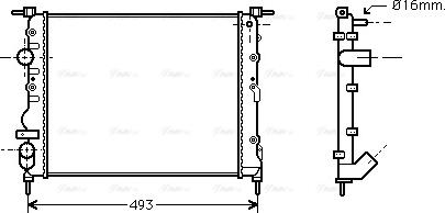 Ava Quality Cooling RTA2271 - Radiators, Motora dzesēšanas sistēma autodraugiem.lv