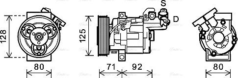 Ava Quality Cooling RTAK495 - Kompresors, Gaisa kond. sistēma autodraugiem.lv