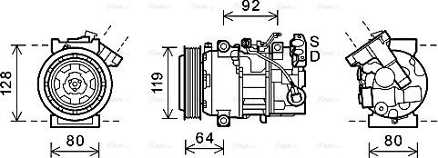 Ava Quality Cooling RTAK492 - Kompresors, Gaisa kond. sistēma autodraugiem.lv