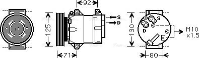 Ava Quality Cooling RTAK441 - Kompresors, Gaisa kond. sistēma autodraugiem.lv