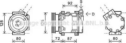 Ava Quality Cooling RTAK468 - Kompresors, Gaisa kond. sistēma autodraugiem.lv
