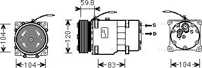 Ava Quality Cooling RTAK402 - Kompresors, Gaisa kond. sistēma autodraugiem.lv