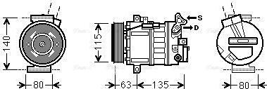 Ava Quality Cooling RTAK485 - Kompresors, Gaisa kond. sistēma autodraugiem.lv