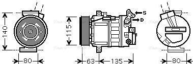 Ava Quality Cooling RTAK486 - Kompresors, Gaisa kond. sistēma autodraugiem.lv