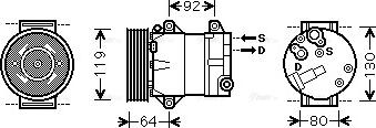 Ava Quality Cooling RTAK429 - Kompresors, Gaisa kond. sistēma autodraugiem.lv