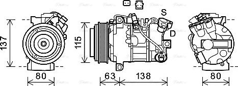 Ava Quality Cooling RTAK630 - Kompresors, Gaisa kond. sistēma autodraugiem.lv