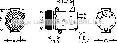 Ava Quality Cooling RTAK345 - Kompresors, Gaisa kond. sistēma autodraugiem.lv