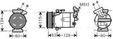 Ava Quality Cooling RTAK384 - Kompresors, Gaisa kond. sistēma autodraugiem.lv