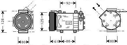 Ava Quality Cooling RTAK255 - Kompresors, Gaisa kond. sistēma autodraugiem.lv